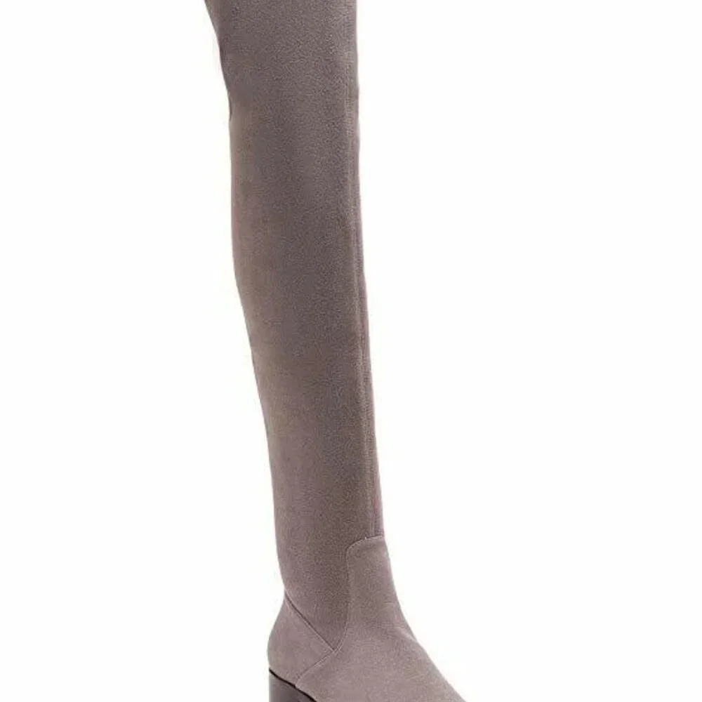 Donald Pliner Women's Dayle Suede Over-The-Knee Boot Storm size 8.5
